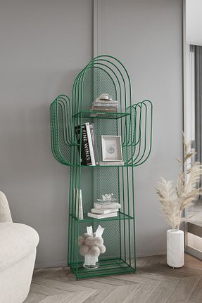 قفسه کتاب سبز 151 سانتی متر Marsah Home - کد 321777349