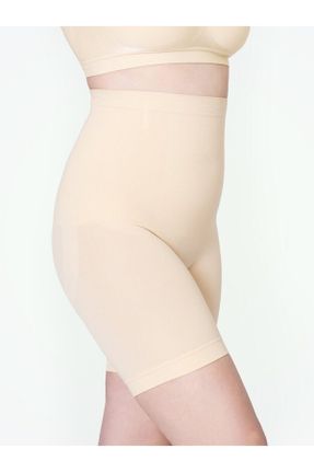 ساق شلواری بژ زنانه بافت پنبه (نخی) سایز بزرگ کد 131176834
