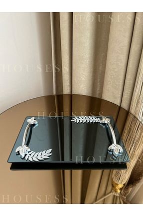 سینی مشکی شیشه Housess - کد 322677948