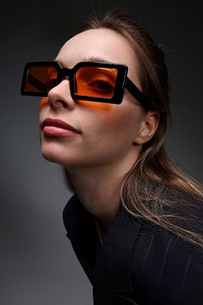 عینک آفتابی نارنجی زنانه UV400 Zevahir - کد 299788228