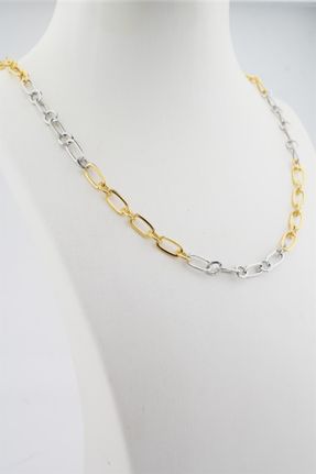 گردنبند جواهر طلائی زنانه برنز کد 322389675