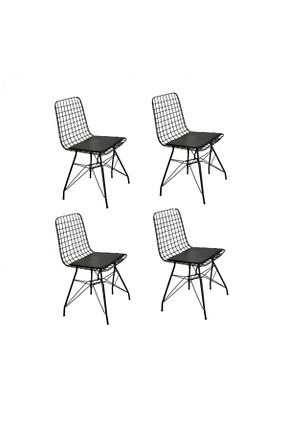 صندلی آشپزخانه مشکی فلزی Prado - کد 51842486