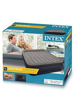 تشک و مبل بادی بژ 2 نفره Intex - کد 53672785