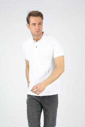 تی شرت سفید مردانه رگولار پارچه ای کد 58695639