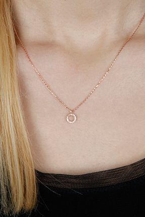 گردنبند نقره طلائی زنانه 925 عیار Afrodit Silver - کد 38231908