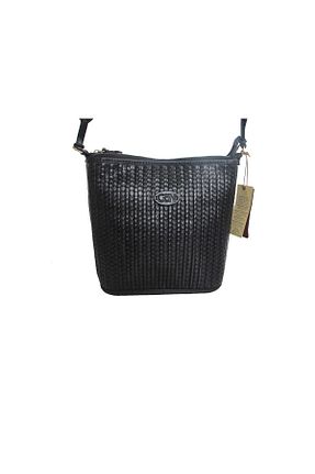 کیف پستچی مشکی زنانه چرم خالص Gön - کد 68945223