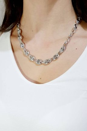 گردنبند جواهر زنانه استیل ضد زنگ کد 62856991