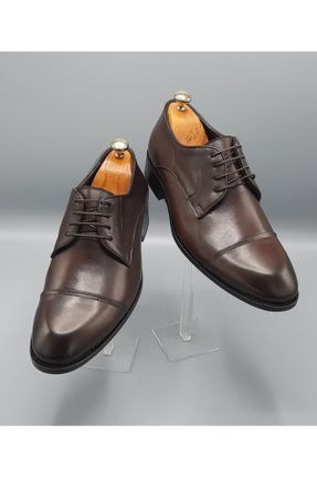 کفش کلاسیک قهوه ای مردانه چرم طبیعی کد 94457078