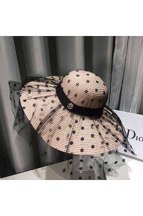 کلاه صورتی زنانه حصیر Shopiolog - کد 322624065