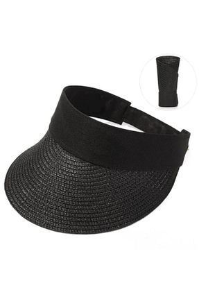 کلاه مشکی زنانه حصیر Shopiolog - کد 322626839
