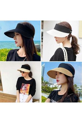 کلاه مشکی زنانه حصیر Shopiolog - کد 322626839
