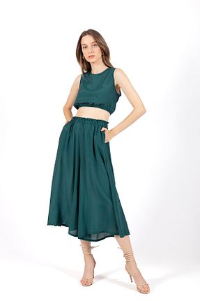 بلوز سبز زنانه ساده ALİ ADEN - کد 103124719