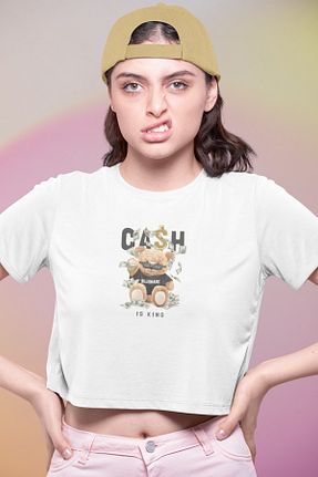 تیشرت سفید زنانه اورسایز BESTTRENDY - کد 323069547