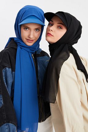 شال مشکی زنانه پنبه ای Butikgiz - کد 324461426