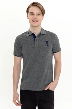 پولوشرت طوسی مردانه پنبه ای U.S. Polo Assn. - کد 258387077