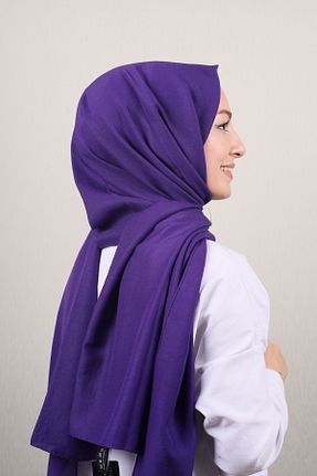 روسری بنفش پنبه ای Hint İpek - کد 157033869