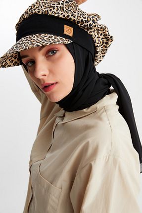 شال قهوه ای زنانه پنبه ای Butikgiz - کد 324436846