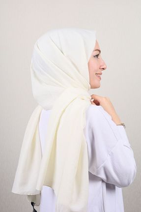 روسری بژ پنبه ای Hint İpek - کد 160181972