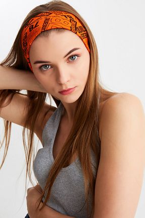 باندانا نارنجی پنبه ای Butikgiz - کد 324667160