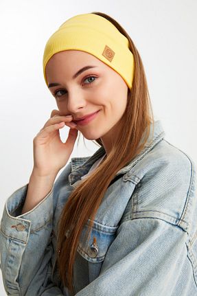 باندانا زرد پنبه ای Butikgiz - کد 324767196