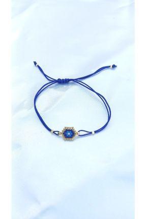 دستبند جواهر آبی زنانه کد 324778657