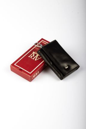 کیف پول مشکی مردانه سایز کوچک چرم طبیعی کد 325132535