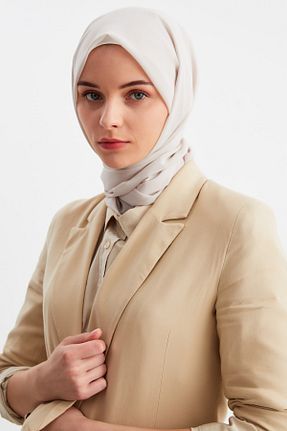 شال بژ زنانه شیفون Butikgiz - کد 324664606
