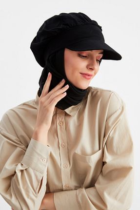 شال مشکی زنانه پنبه ای Butikgiz - کد 324610620