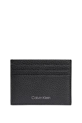 جا کارتی مشکی مردانه چرم خالص Calvin Klein - کد 325067781
