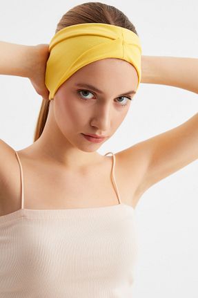 باندانا زرد پنبه ای Butikgiz - کد 324779093