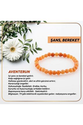 دستبند جواهر نارنجی زنانه سنگ طبیعی OSMANLI DEĞERLİ TAŞ - کد 326131342