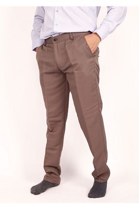 شلوار قهوه ای مردانه کتان MODA - کد 327309483