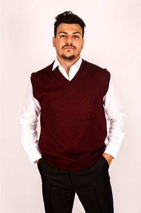 سوئیتر زرشکی مردانه پنبه ای MODA - کد 327311275