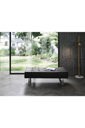 پوف و نیمکت مشکی 45 x 120 DeccoStil - کد 327373621
