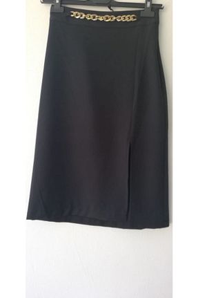دامن مشکی زنانه پارچه akkanatbutik - کد 326248743