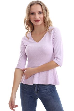 بلوز صورتی زنانه ساده Self Clothing - کد 55402554