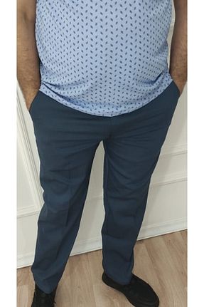 شلوار آبی مردانه کتان MODA - کد 327311693