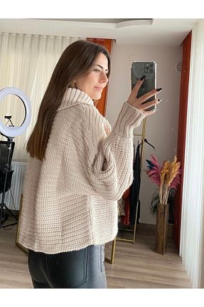 پلیور بژ زنانه ساده AYSENUR STORE - کد 327460652