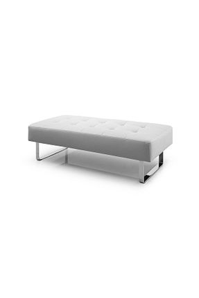 پوف و نیمکت سفید 45 x 120 DeccoStil - کد 327373899