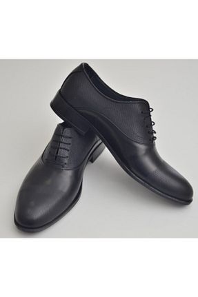 کفش کلاسیک مشکی مردانه چرم خالص ADİMO - کد 73953411