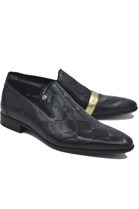 کفش کلاسیک مشکی مردانه چرم لاکی Pierre Cardin - کد 74308119