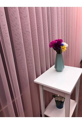 پرده توری صورتی ریل دار Esse Home - کد 74463189