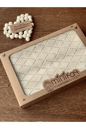 پتوی کودک و نوزاد نباتی پنبه ای minik ay - کد 48812393
