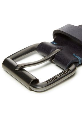 کمربند مشکی مردانه چرم خالص Timberland - کد 63047765