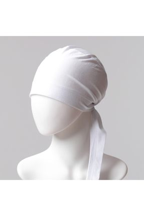 کلاه شنای اسلامی سفید زنانه کد 55080380