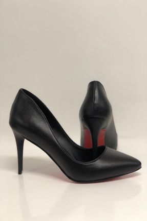 کفش پاشنه بلند کلاسیک مشکی زنانه چرم مصنوعی پاشنه نازک پاشنه متوسط ( 5 - 9 cm ) کد 51745984