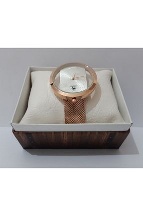 ساعت مچی طلائی زنانه 41-45 میلی متر renkli çiçekler - کد 328041516