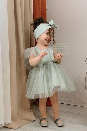 لباس سبز بچه گانه بافتنی meqlife - کد 226120943