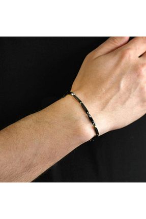 دستبند استیل (فولاد) مشکی مردانه استیل ضد زنگ The Collection - کد 133105806