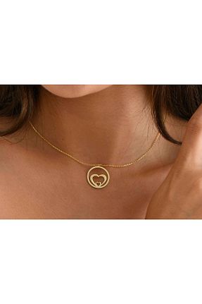 گردنبند نقره طلائی زنانه 925 عیار Minamis Silver - کد 329089196